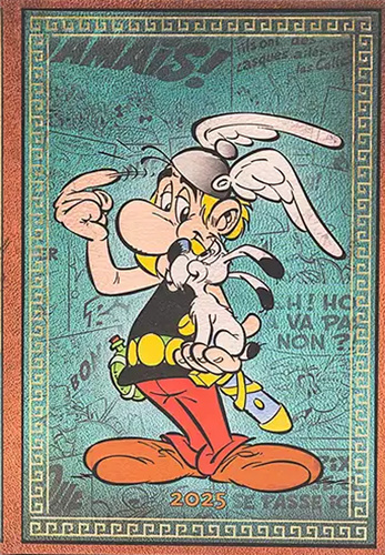 Książka Asterix the Gaul (The Adventures of Asterix) Midi 12-month Horizontal Hardback Dayplanner 2025 (Elastic Band Closure) Paperblanks