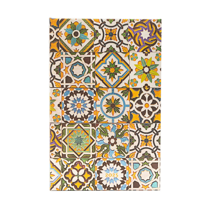 Kniha Porto (Portuguese Tiles) Maxi 12-month Horizontal Hardback Dayplanner 2025 (Elastic Band Closure) Paperblanks
