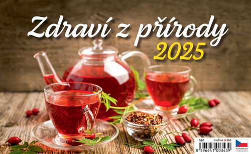 Naptár/Határidőnapló Zdraví z přírody 2025 - stolní kalendář 