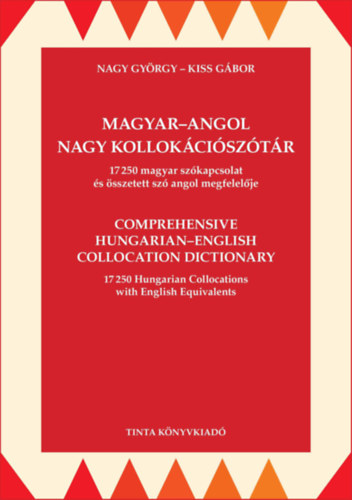 Knjiga Magyar-angol nagy kollokációszótár Nagy György