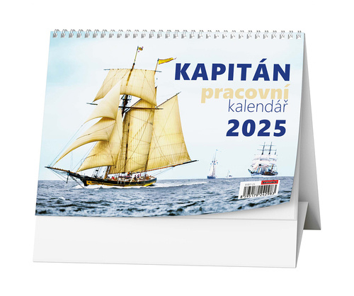 Calendrier/agenda Pracovní kalendář Kapitán 2025 - stolní kalendář 