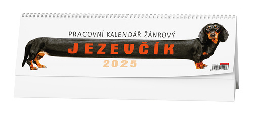 Calendar/Diary Pracovní kalendář Jezevčík 2025 - stolní kalendář 