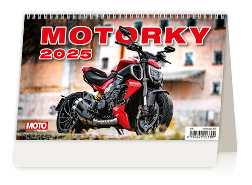 Calendar / Agendă Motorky 2025 - stolní kalendář 