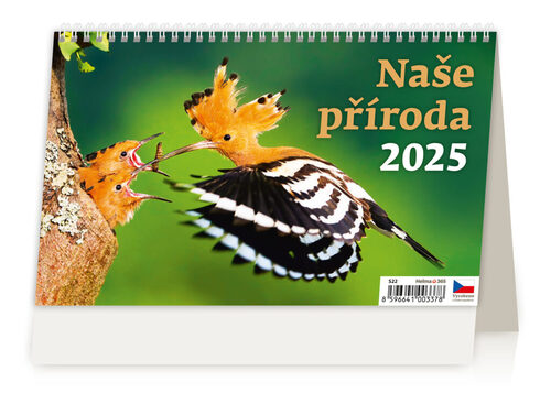 Kalendar/Rokovnik Naše příroda 2025 - stolní kalendář 