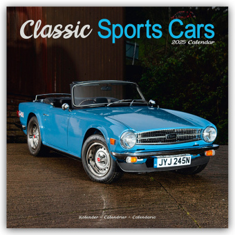 Kalendář/Diář Classic Sports Cars - Sportwagen-Oldtimer 2025 - 16-Monatskalender 