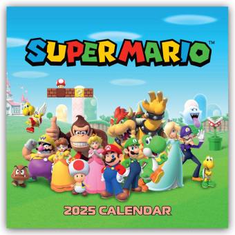 Kalendarz/Pamiętnik Nintendo - Super Mario 2025 - Wandkalender 