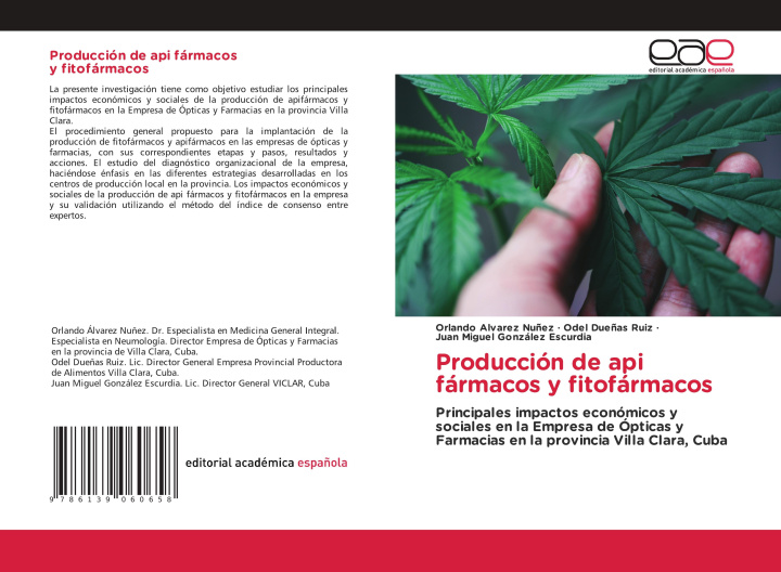 Knjiga Producción de api fármacos y fitofármacos Odel Due?as Ruiz