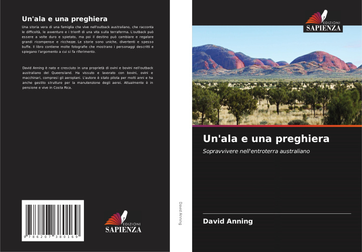 Knjiga Un'ala e una preghiera David Anning