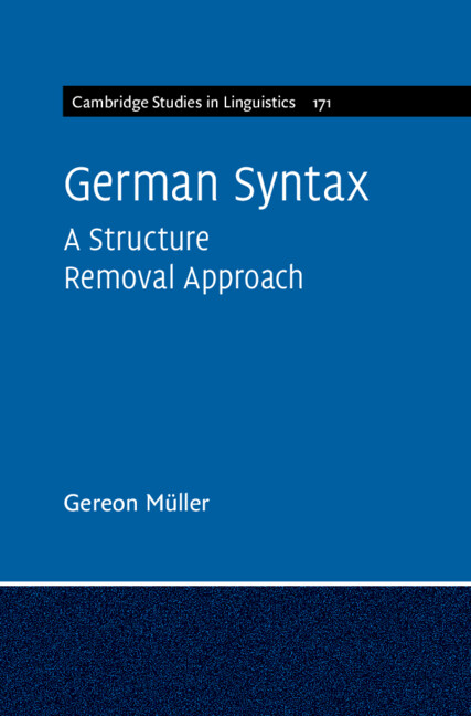 Knjiga German Syntax Gereon Müller