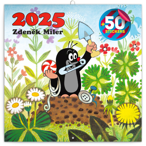 Kalendář/Diář Poznámkový kalendář Krteček 2025 - nástěnný kalendář 