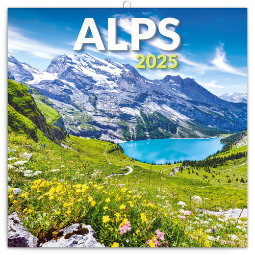 Kalendar/Rokovnik Alpy 2025 - nástěnný kalendář 