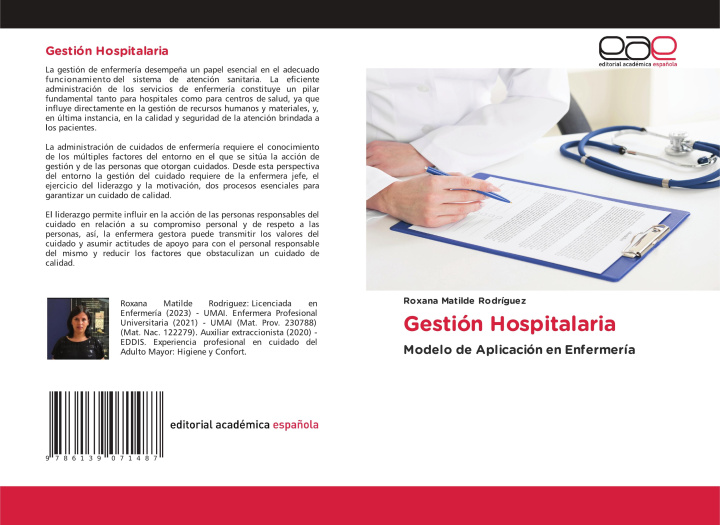 Knjiga Gestión Hospitalaria Roxana Matilde Rodríguez