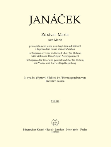 Kniha Zdrávas Maria Leoš Janáček