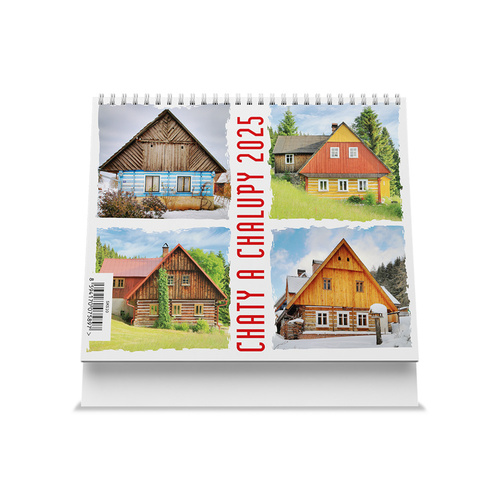 Calendar/Diary Chaty a chalupy 2025 - stolní kalendář 