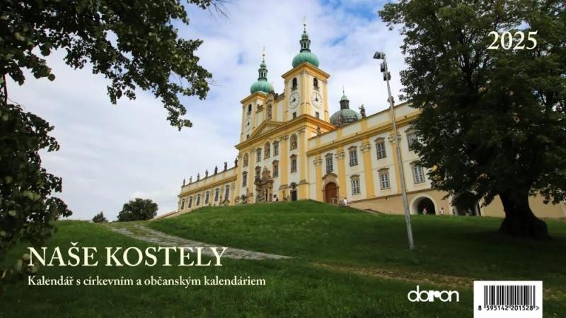 Kalendarz/Pamiętnik Kalendář stolní 2025 - Naše kostely 