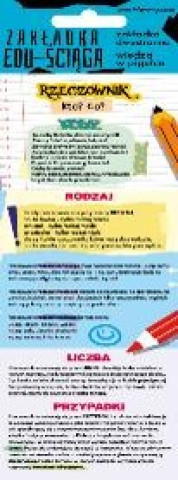 Knjiga Zakładka Edu-ściąga rzeczownik 