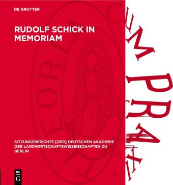 Knjiga Rudolf Schick in memoriam Erich Rübensam