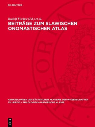 Book Beiträge zum slawischen onomastischen Atlas Rudolf Fischer