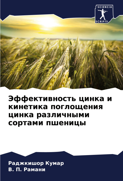 Buch Jeffektiwnost' cinka i kinetika pogloscheniq cinka razlichnymi sortami pshenicy Radzhkishor Kumar