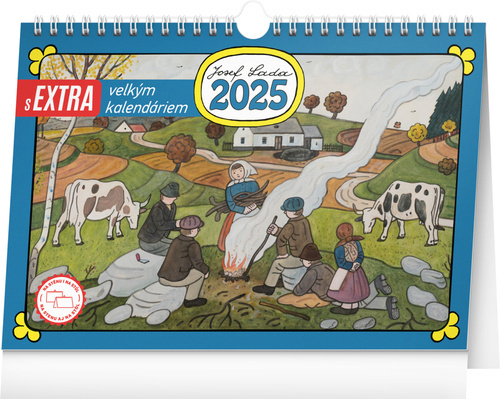 Kalender/Terminbuch Josef Lada 2025 - stolní kalendář 