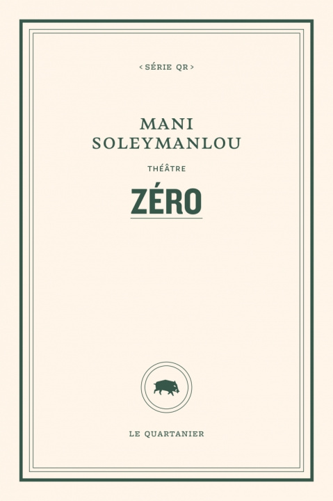 Knjiga Zéro Mani SOLEYMANLOU