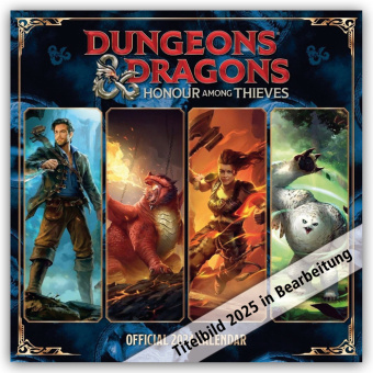 Kalendář/Diář Dungeons and Dragons 2025 - Ehre unter Dieben - Wandkalender Danilo Promotion Ltd