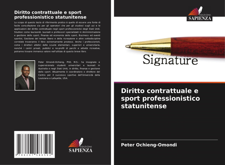 Livro Diritto contrattuale e sport professionistico statunitense Peter Ochieng-Omondi