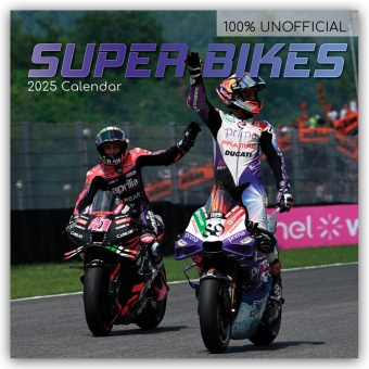 Kalendář/Diář Superbikes - Motorräder 2025 - 16-Monatskalender The Gifted Stationery Co. Ltd