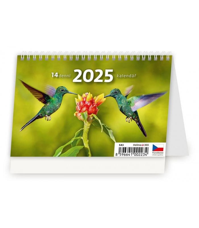 Calendar / Agendă Kalendář stolní 2025 - Mini 14denní kalendář 