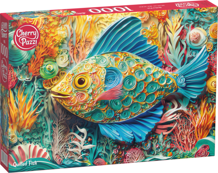 Kniha Puzzle 1000 CherryPazzi Quilled Fish 30806 