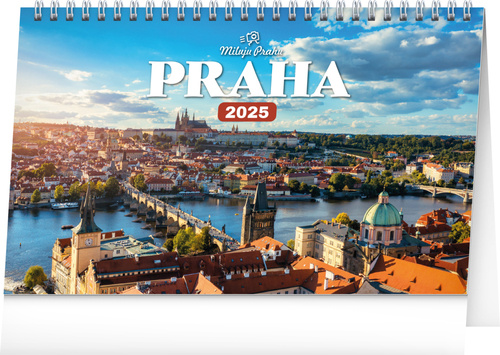 Kalendář/Diář Praha 2025 - stolní kalendář 