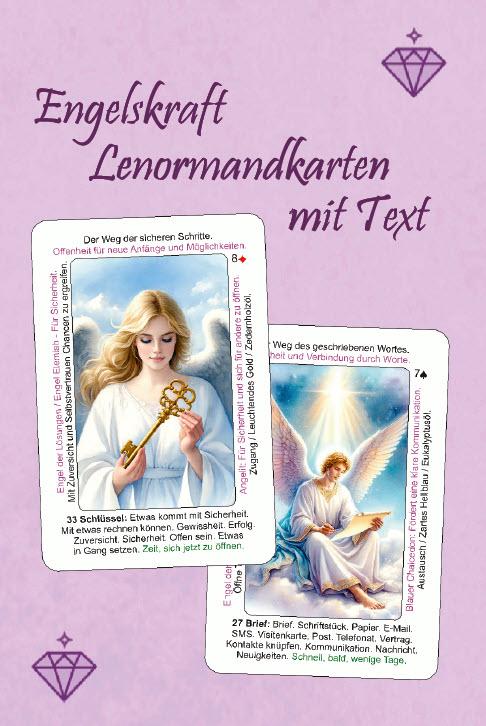 Libro Engelskraft Lenormandkarten mit Text 
