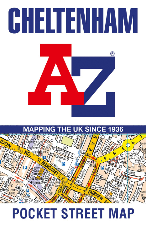 Tiskani izdelki Cheltenham A-Z Pocket Street Map A-Z Maps