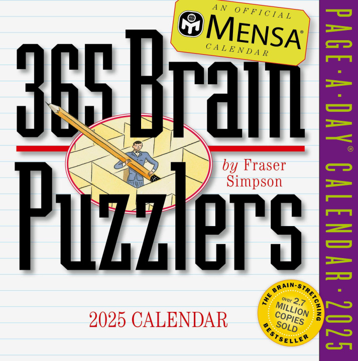 Kalender/Terminbuch Mensa® 365 Brain Puzzlers Page-A-Day® Calendar 2025 Workman Calendars