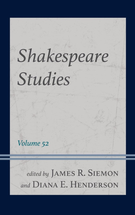 Libro Shakespeare Studies Diana E Henderson