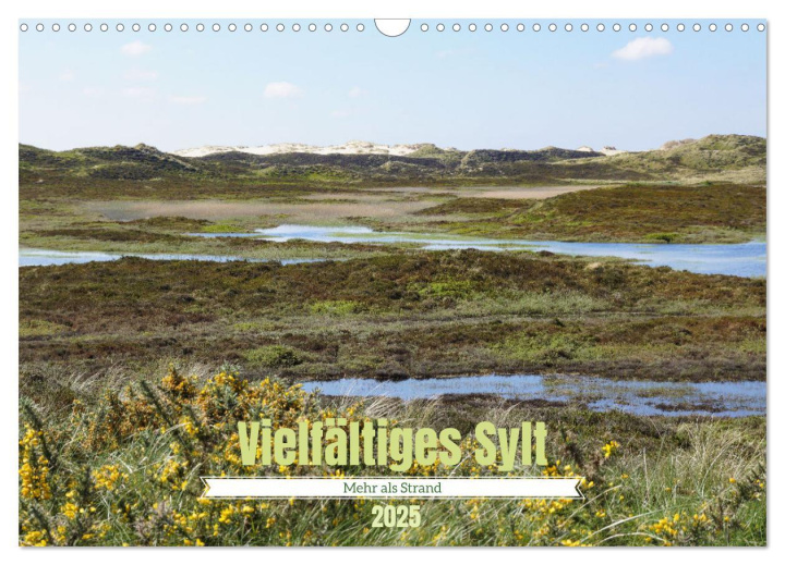 Calendario/Agenda Vielfältiges Sylt - Mehr als Strand (Wandkalender 2025 DIN A3 quer), CALVENDO Monatskalender 