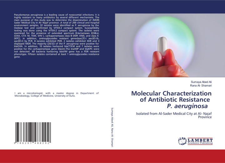 Knjiga Molecular Characterization of Antibiotic Resistance P. aeruginosa Rana Al- Shamari