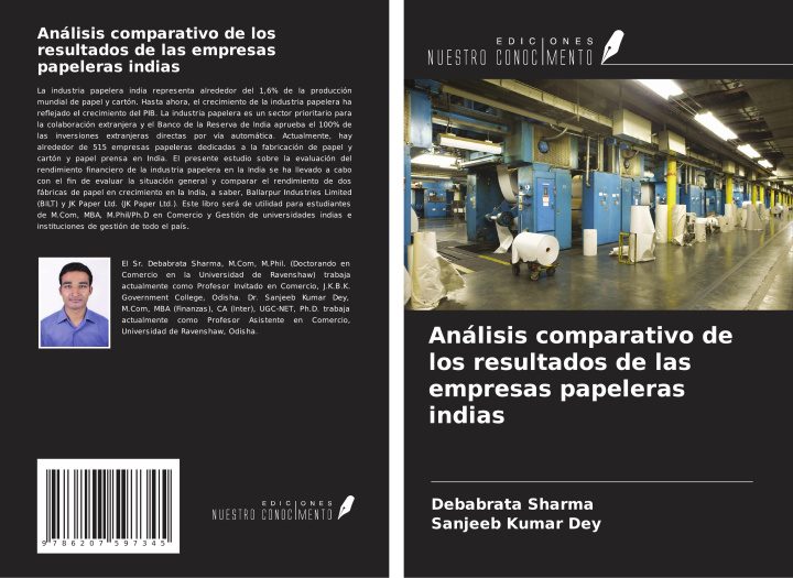 Knjiga Análisis comparativo de los resultados de las empresas papeleras indias Sanjeeb Kumar Dey