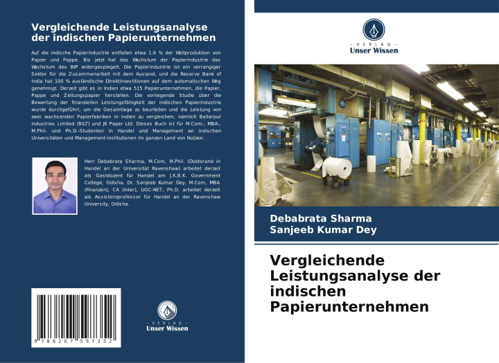 Book Vergleichende Leistungsanalyse der indischen Papierunternehmen Sanjeeb Kumar Dey