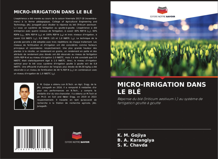 Knjiga MICRO-IRRIGATION DANS LE BLÉ B. A. Karangiya