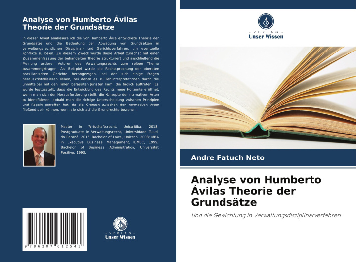 Buch Analyse von Humberto Ávilas Theorie der Grundsätze Andre Fatuch Neto