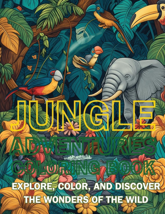 Kniha Jungle Adventures Coloring Book Emma Dreamweaver
