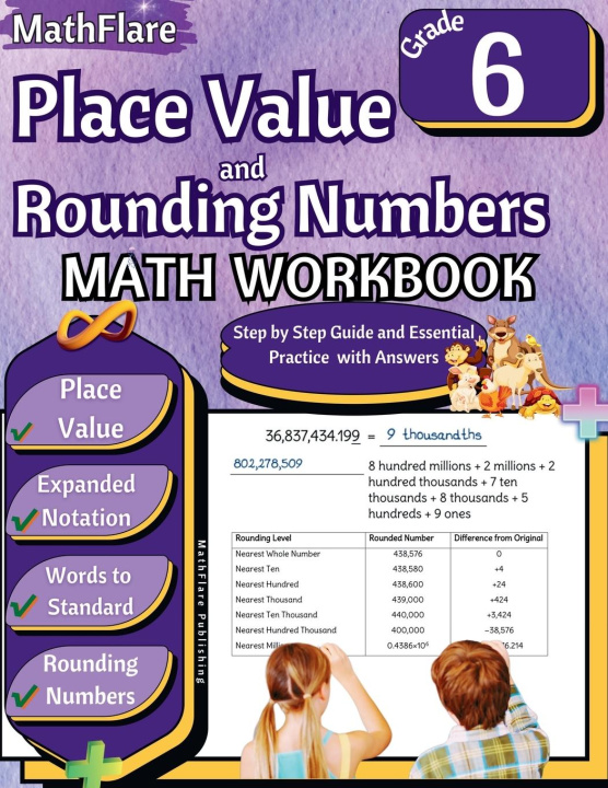 Knjiga Place Value and Expanded Notations Math Workbook 6th Grade MathFlare Publishing