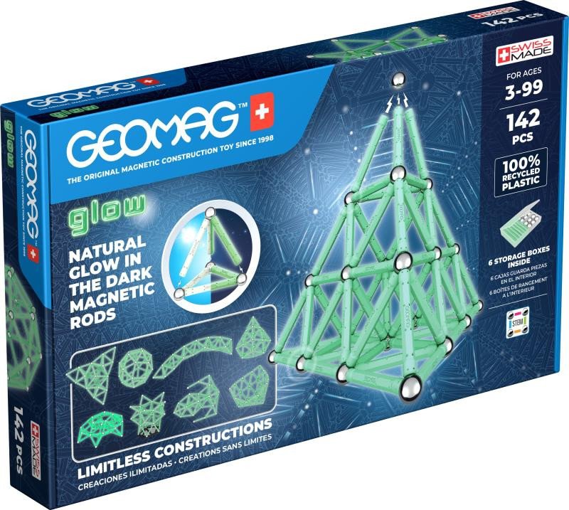 Gra/Zabawka Geomag Glow 142 dílků 