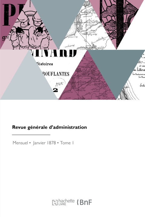 Knjiga Revue générale d'administration 