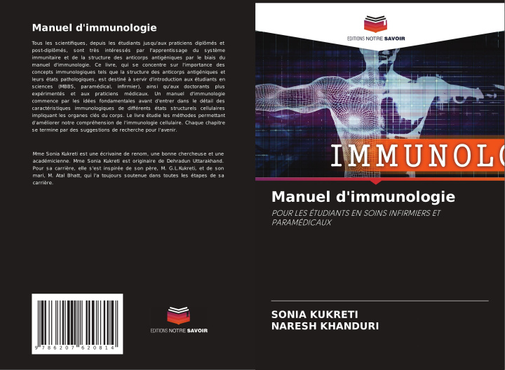 Knjiga Manuel d'immunologie Sonia Kukreti