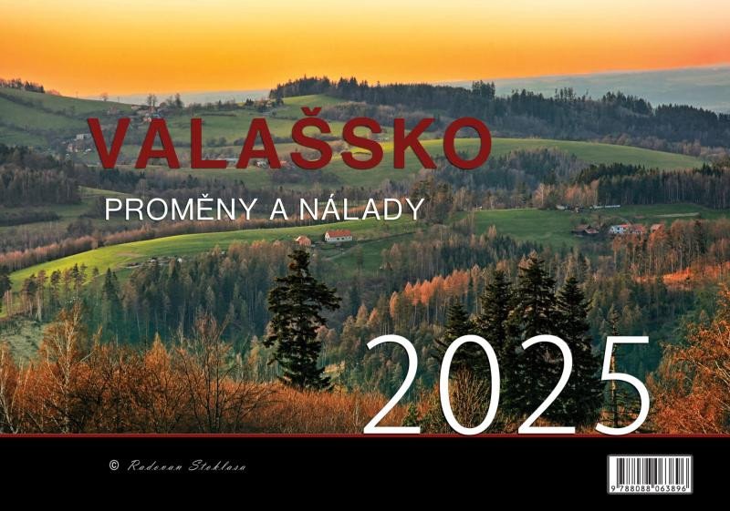 Naptár/Határidőnapló Kalendář 2025 Valašsko/Proměny a nálady - nástěnný Radovan Stoklasa