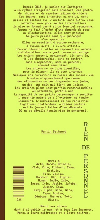 Knjiga Rien de Personnel 
