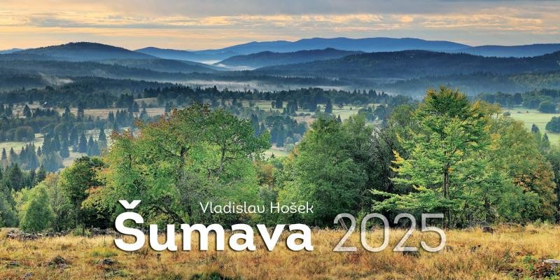 Knjiga Kalendář 2025 - Šumava stolní čtrnáctidenní Vladislav Hošek