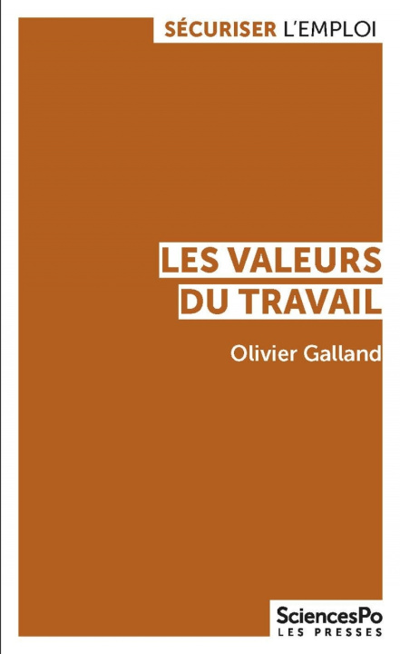 Knjiga Les valeurs du travail Olivier GALLAND